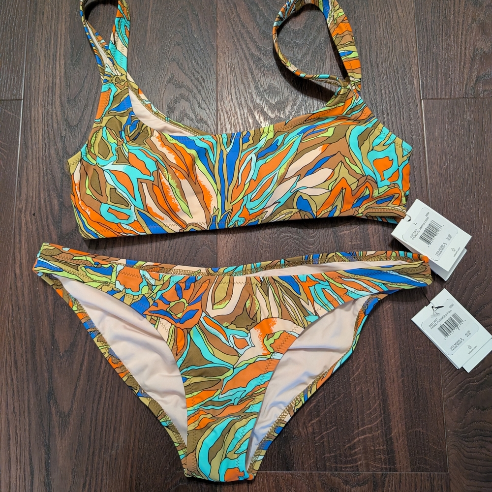Colorful Abstract Women's Bikini Set NO TAGS